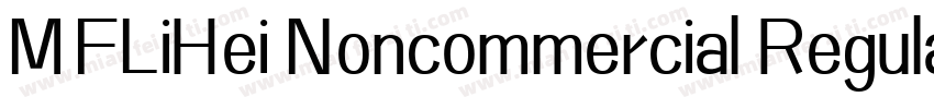 MFLiHei Noncommercial Regular字体字体转换
